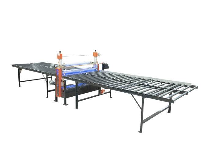 Industrial Laminator I Walco - complete in-line system with entry and exit conveyor tables