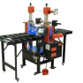 Industrial Laminator I Walco - perspective view showing the orange frame and safety sensors