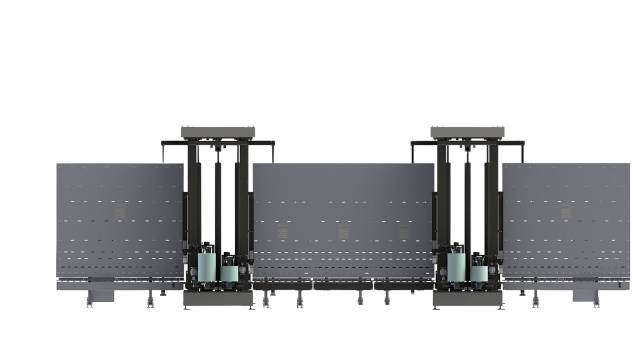 VX In-Line : Laminatore verticale industriale in linea per vetro isolante e piatto