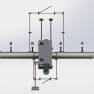 Laminatrice industriale VX Smart di Walco - layout tecnico dall'alto dell'unità di laminazione verticale